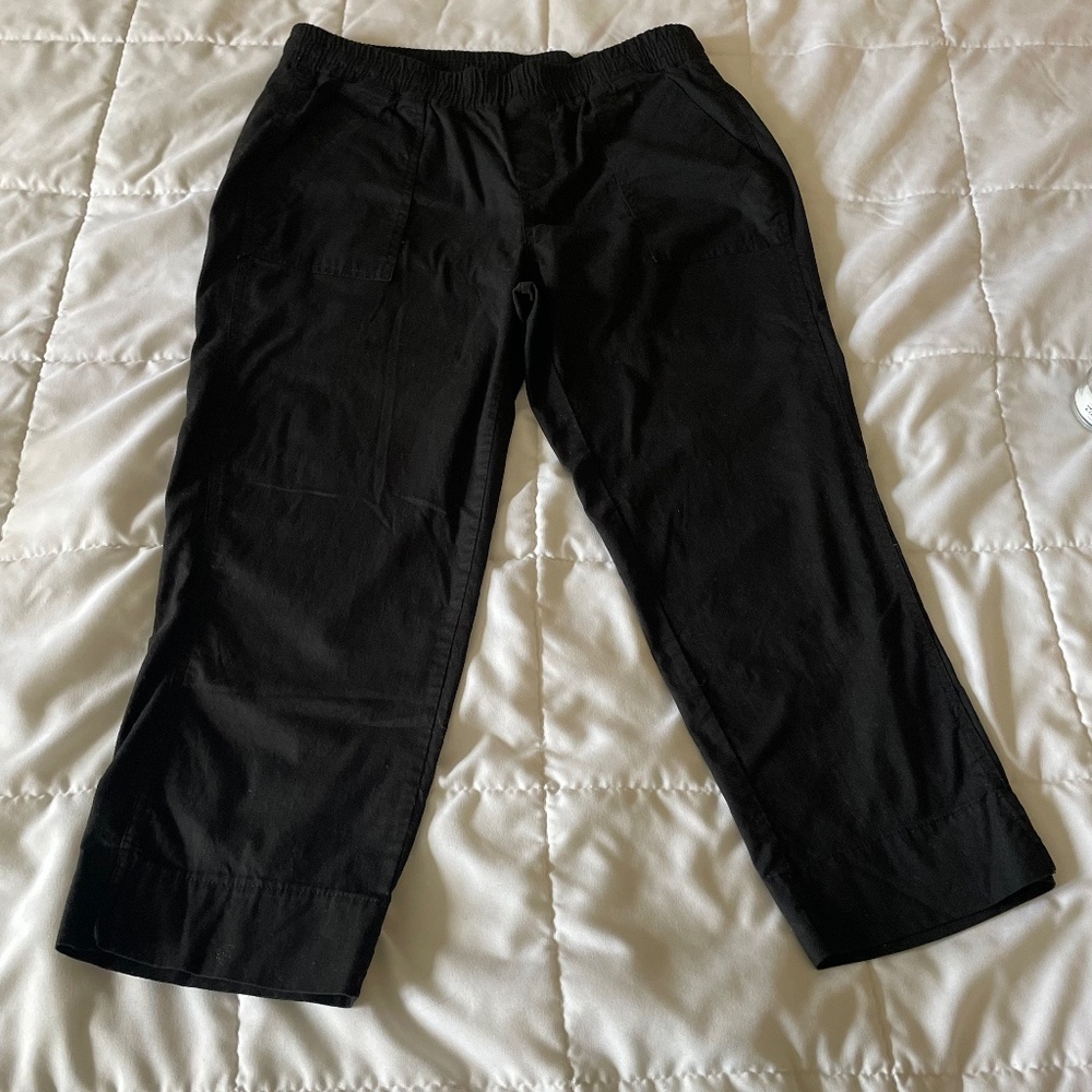 Land ‘n Sea black capri pants, size 6
